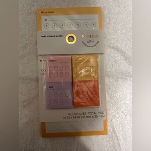 Noted by POST-IT Mini Square Notes - Multicolor